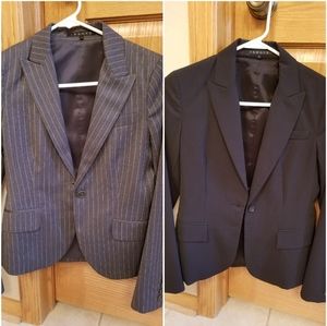 Theory Blazers size 0 lot of 2, gray black
